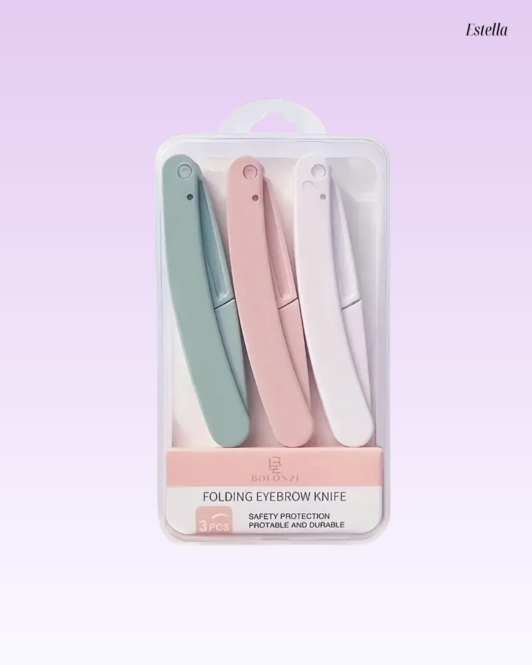 3 Pcs Folding Eyebrow Razors