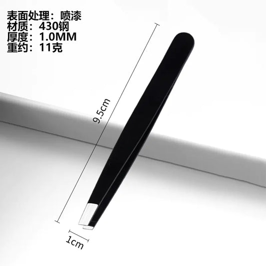 German Precision 96 Eyebrow Tweezers Set (Stainless Steel)